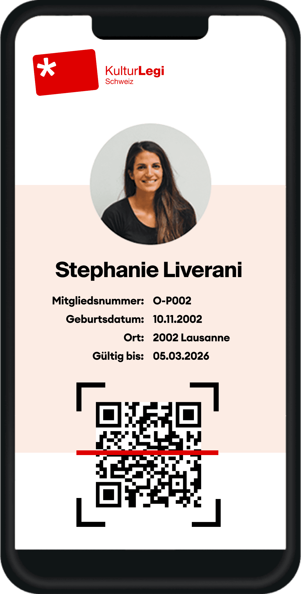 Verifizierung des Ausweises via QR-Code
