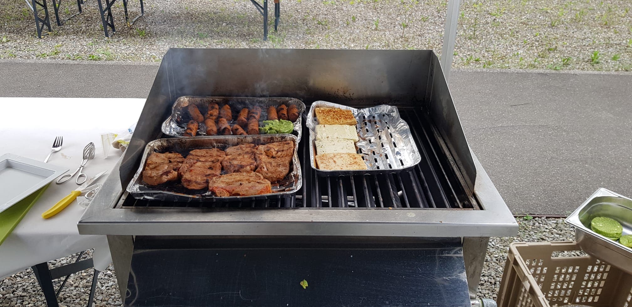 Grilladen am Firmenjubiläum von okto