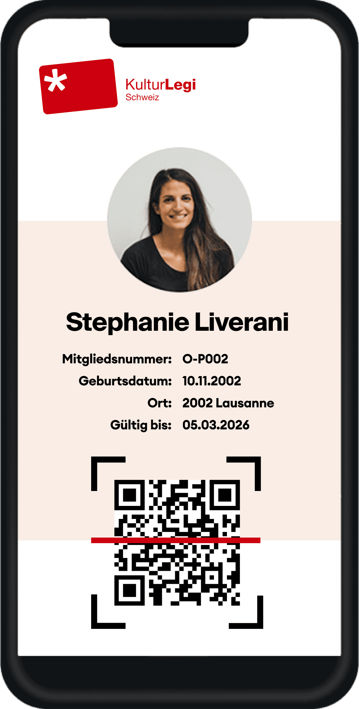 Verifizierung des Ausweises via QR-Code